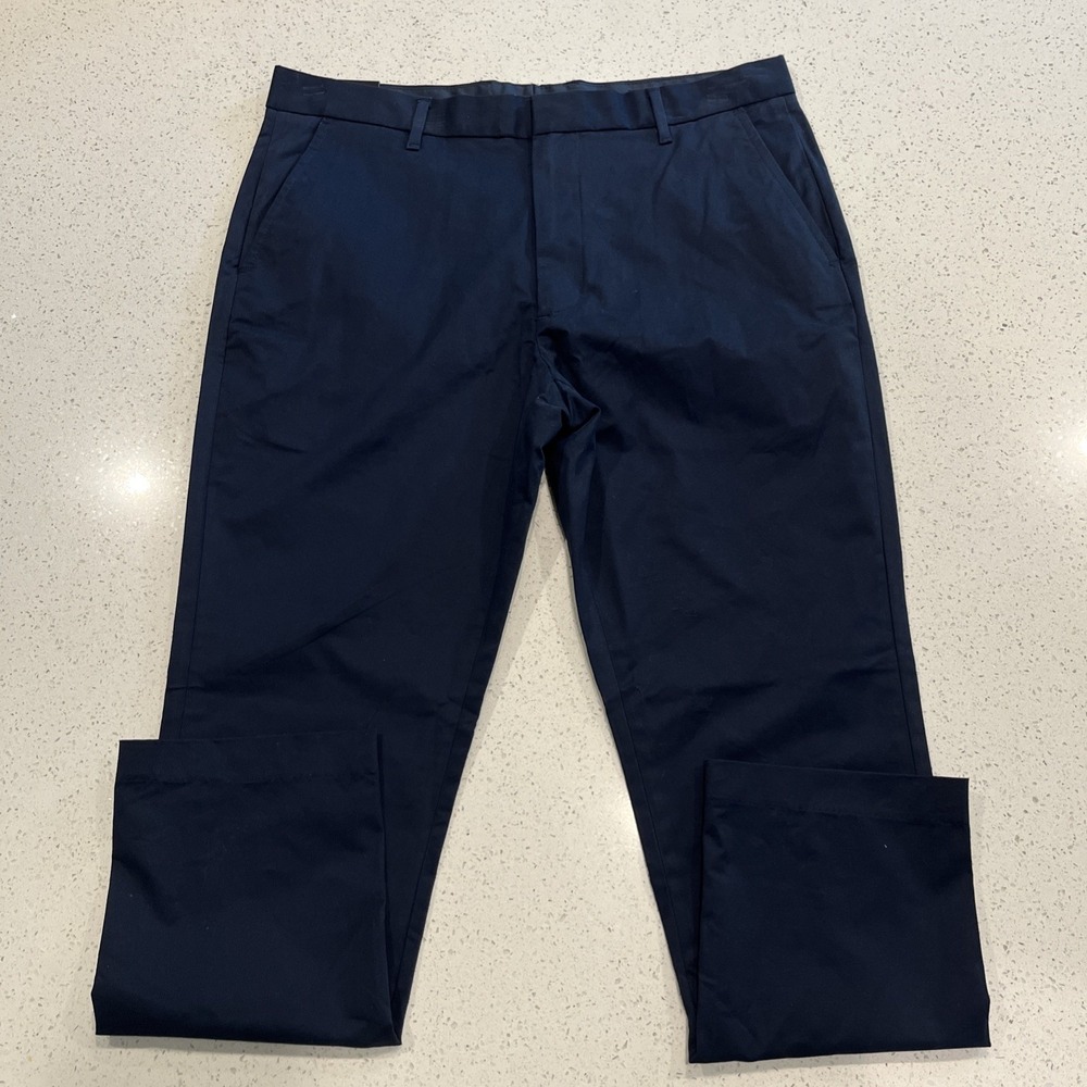 Bonobos Slim Fit Trouser Chino Pants Navy Blue Mens 36x30 1896250 NWT